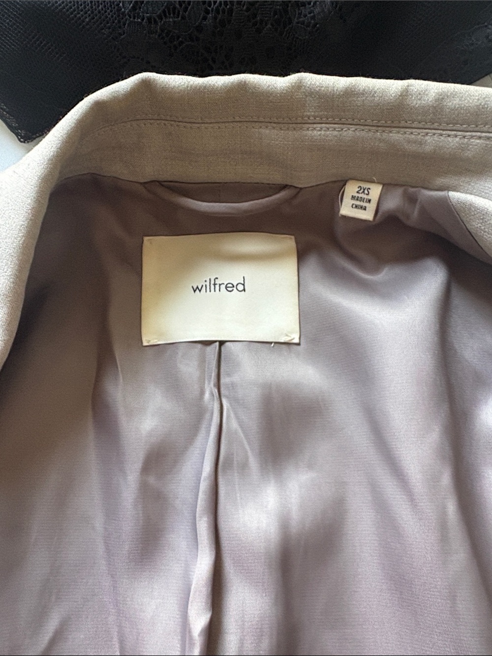 Wilfred Women's Taupe Blazer Jacket in Soft Neutral